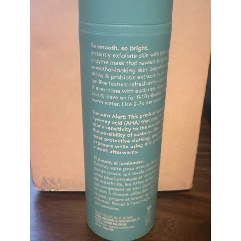 TULA Skincare So Smooth Fruit Enzyme Mask 1.76 oz New Brightening Resurfacing